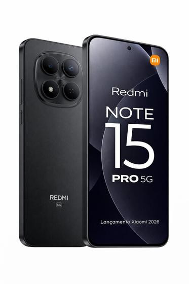 Smartphone Celular Xiaomi Redmi Note 15 Pro 5G 256GB 8GB RAM Garantia 1 Ano NFC Câmera 200MP Premium Tela 6,83 AMOLED 120Hz Bateria 6580mAh 45w 2 Chip