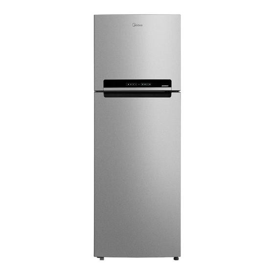 Geladeira Frost Free Duplex 394L Inverter Prata Midea