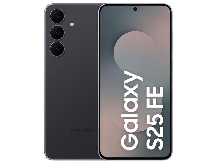 Celular Samsung Galaxy S25 FE 256GB 5G 8GB RAM JetBlack 6,7" Câm. Tripla + Selfie 12MP