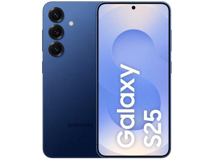 Celular Samsung Galaxy S25 5G 256GB Galaxy AI Azul Marinho 6,2" 12GB RAM Câm. Tripla 50+12+10MP Bateria 4000mAh Dual Chip