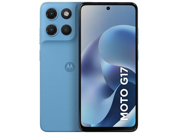 Smartphone Motorola Moto G17 4G 128GB 12GB (4GB RAM + 8GB RAM Boost) Câmera 50MP Sony Lytia 600 Tela FHD+ 60Hz Bateria 5200 mAh