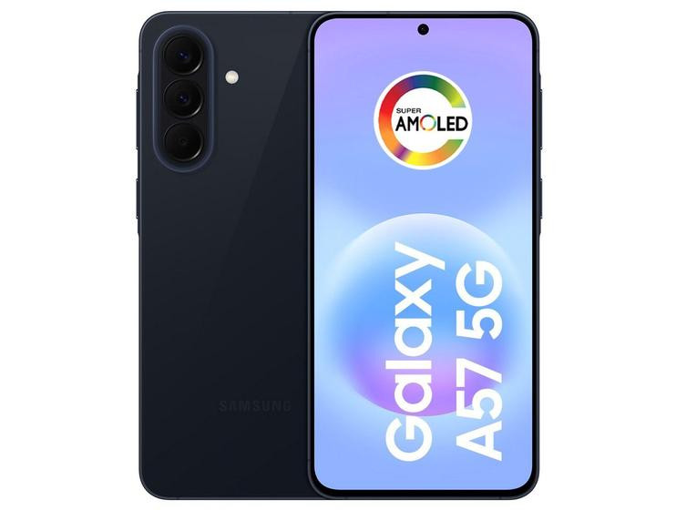 Celular Samsung Galaxy A57 256GB 5G 8GB RAM Azul Escuro 6,7" Câm Tripla + Selfie 12MP
