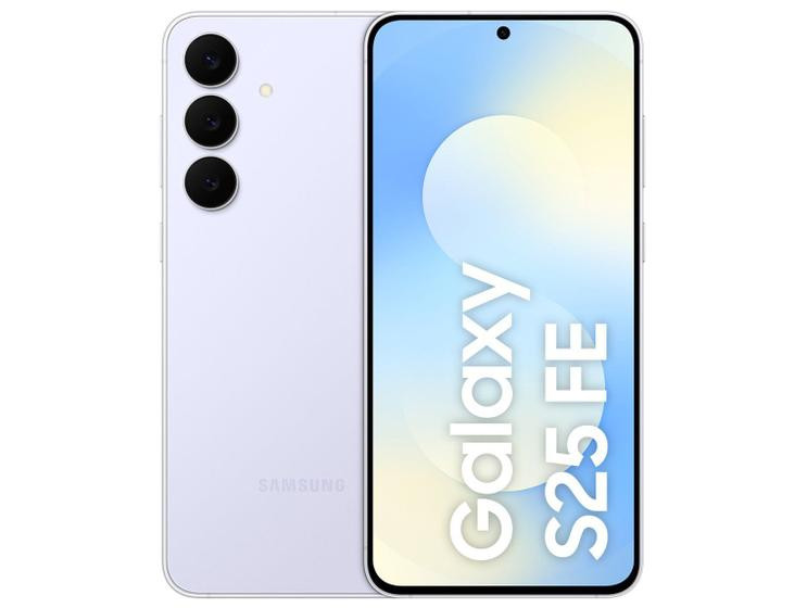 Celular Samsung Galaxy S25 FE 256GB 5G 8GB RAM Azul 6,7" Câm. Tripla + Selfie 12MP