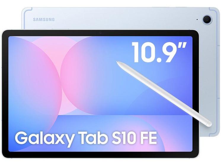 Tablet Samsung Galaxy Tab S10 FE com Capa e Caneta S Pen 8GB RAM 128GB 10,9" Android 15 Exynos 1580 Wi-Fi
