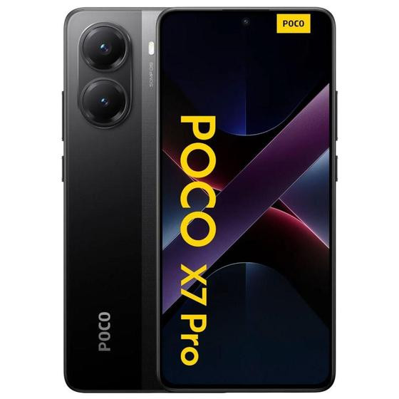 Smartphone Xiaomi POCO X7 Pro NFC 8GB de RAM 256GB Tela 6.67 Dual Sim 5G Preto Global