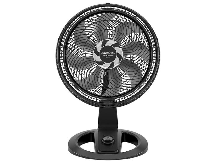 Ventilador de Mesa Britânia BVT481 Turbo 47cm 8 Pás 3 Velocidades Preto 33012174