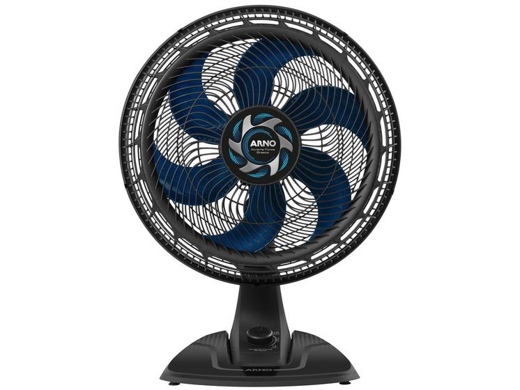 Ventilador de Mesa Arno Xtreme Force Breeze VB40 - 40cm 6 Pás 3 Velocidades Preto e Azul