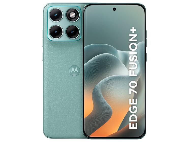 Motorola Edge 70 Fusion+ Verde Claro 5G 256GB 24GB (12GB RAM + 12GB RAM Boost) Câmera 50MP Sony Lytia 710 Tela 1.5K Extreme Amoled 144Hz