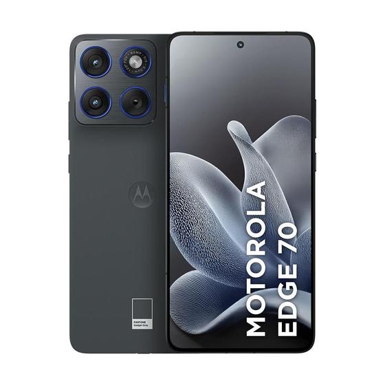 Smartphone Motorola Edge 70 5G 256GB, 24GB, 8GB RAM 16GB RAM Boost, Ultrafino, 3 cameras 50MP, Tela 1.5K extreme Amoled 120hz