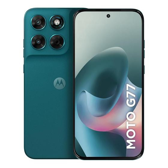 Smartphone Motorola Moto G77 5G 256GB, 24GB, 8GB RAM 16GB RAM Boost camera 108MP UltraPixel, tela 1.5K extreme Amoled 120hz, ultrarresistente