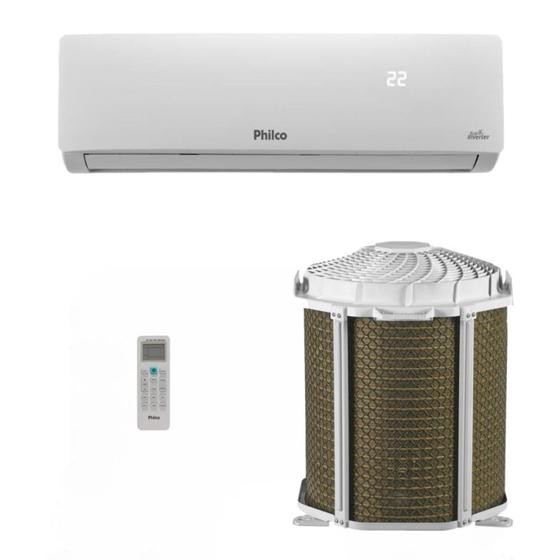 Imagem de Ar-Condicionado Split HW Inverter Philco PAC12FC 12.000 BTUs R-32 Só Frio 220V