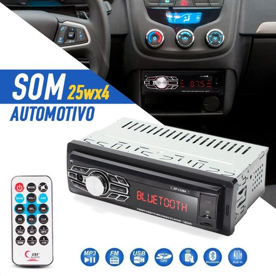 Imagem de Rádio Automotivo 1 Din Corsa Classic 2012 2013 2014 2015 2016 Bluetooth USB Atende Sincroniza Ligação Celular