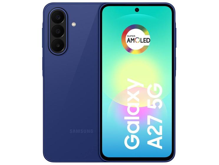 Celular Samsung Galaxy A27 256GB 5G 6GB RAM Azul 6,7" Câm. Tripla Selfie 12MP