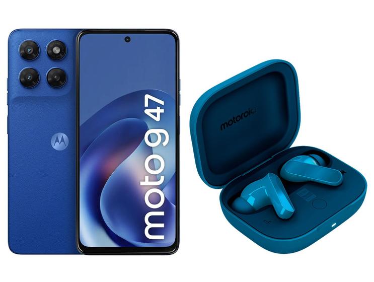Smartphone Motorola Moto g47 128GB Azul Náutico - 5G + Fone de Ouvido Bluetooth Motorola