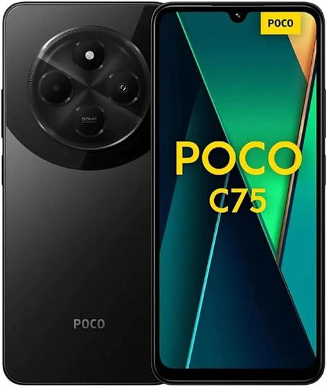 Smartphone Xiaomi POCO C75 8 + 256GB (Midnight Black) Preto
