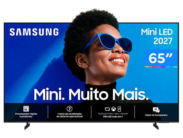 Smart TV 65" Samsung 4K UHD Mini LED M75H One UI Tizen UN65M75HAGXZD 2027