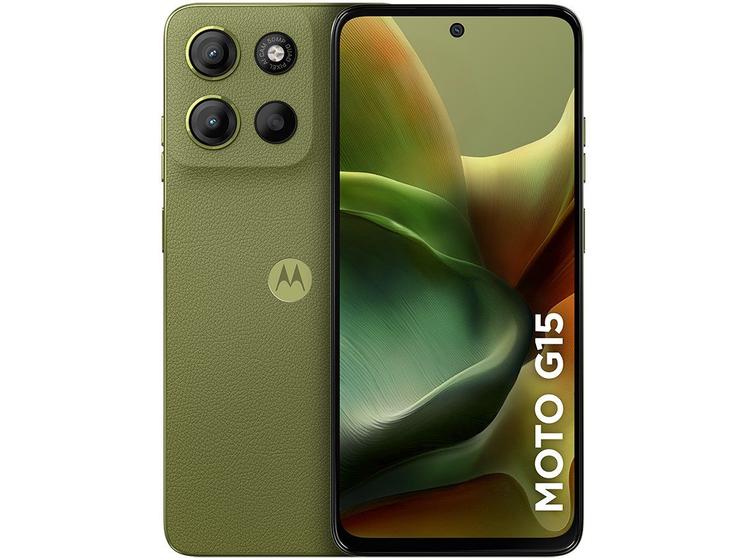 Smartphone Motorola Moto G15 256gb 12gb 4GB RAM 8GB RAM Boost Camera 50mp Verde