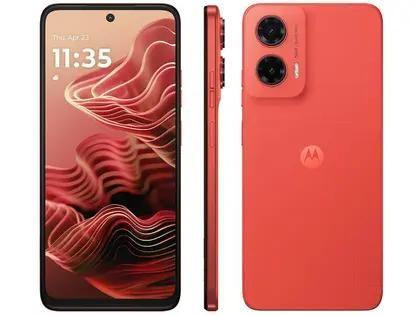 Smartphone Motorola Moto G35 5G 256GB 4GB RAM+8GB Ram Boost 5G 6,7 Câm. Dupla + Selfie 16MP Coral