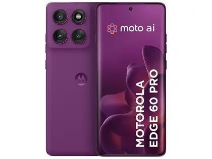 Smartphone Motorola Edge 60Pro 5G 256GB RAM 24GB 12GB RAM Câmera 50MP Selfie 50MP Tela 6,7 Violeta