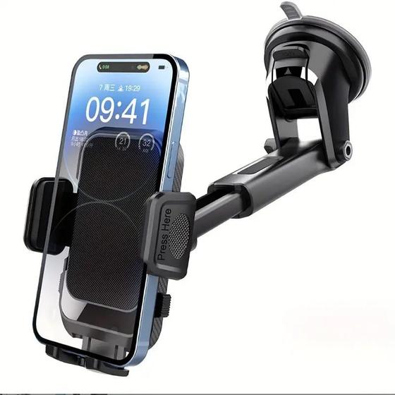Suporte Automotivo Celular Ventosa Carro Gps Android iPhone Premium - Lehmox