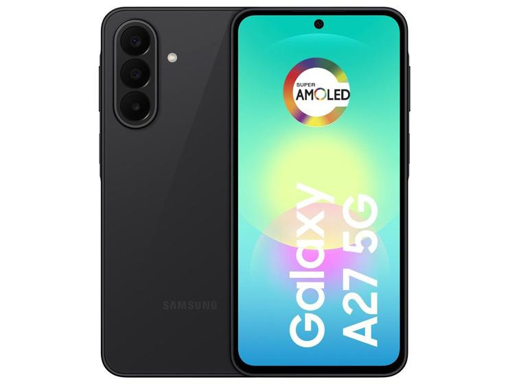 Celular Samsung Galaxy A27 256GB 5G 8GB RAM Preto 6,7" Câm. Tripla Selfie 12MP