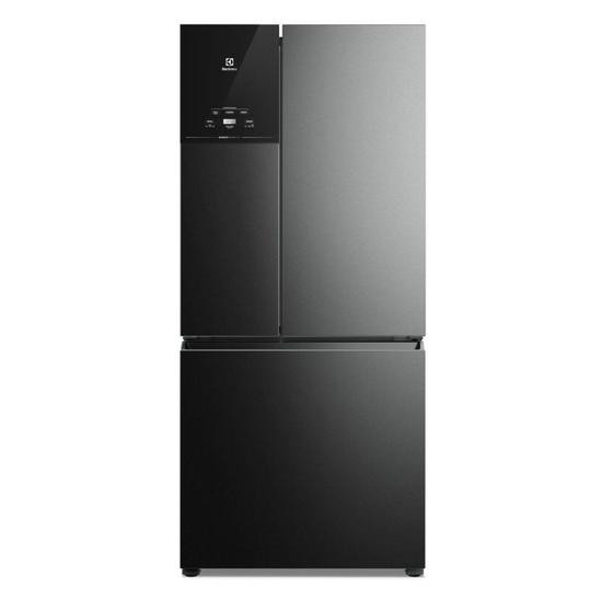 Geladeira Electrolux Frost Free Inverter 596L AutoSense 3 Portas Cor Black Inox Look (IM8B)