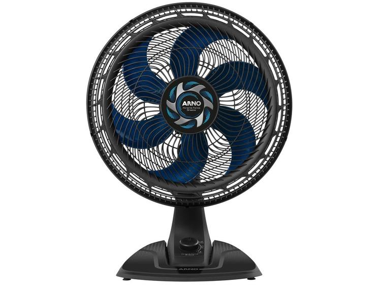 Ventilador de Mesa Arno Xtreme Force Breeze VB40 - 40cm 6 Pás 3 Velocidades Preto e Azul