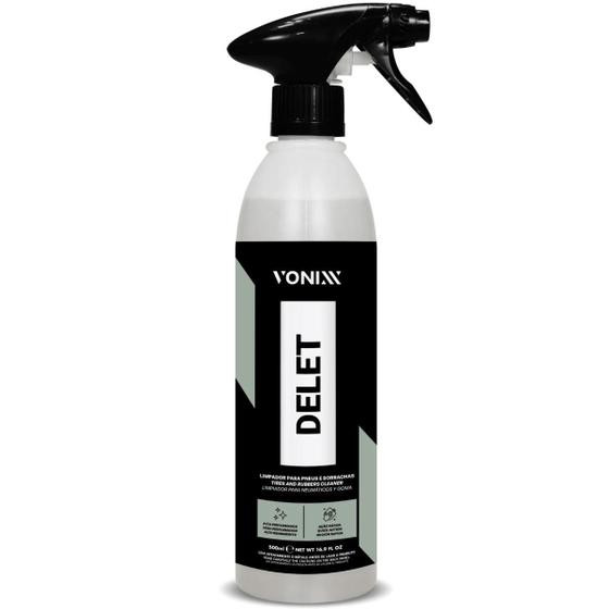 Delet Limpador Automotivo De Borrachas E Pneus 500ml Vonixx