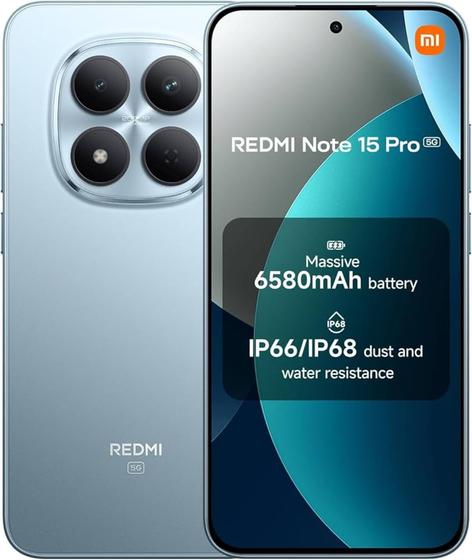 Smartphone Xiaomi Redmi Note 15 Pro 5G 8ram/256GB Azul