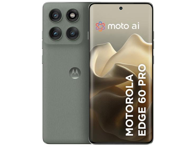 Smartphone Motorola Edge 60 Pro 512GB Cinza 5G 24GB RAM 6,7" Câm. Tripla + Selfie 50MP