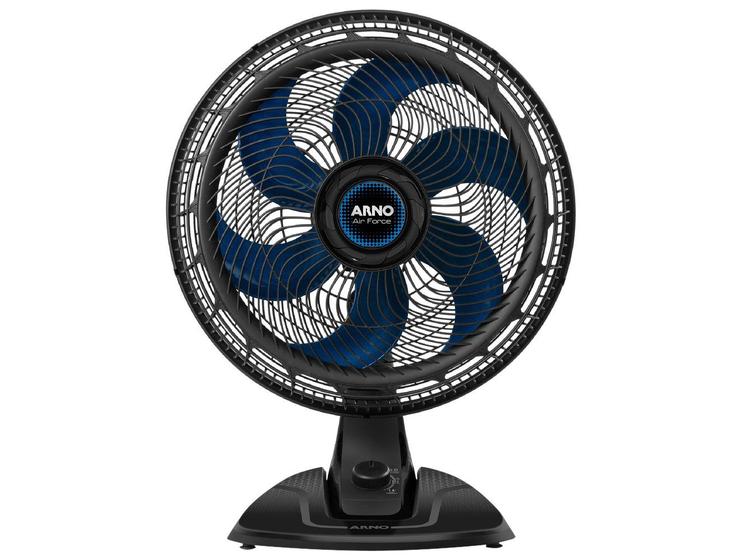 Ventilador de Mesa Arno Air Force VA46 40cm 6 Pás 3 Velocidades Preto e Azul Escuro 2720018896