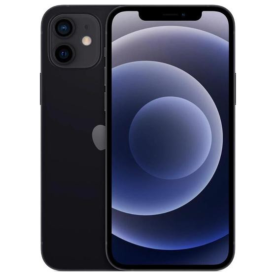 Usado: iPhone 12 64GB Preto Bom - bateria 70% - Trocafy - Apple