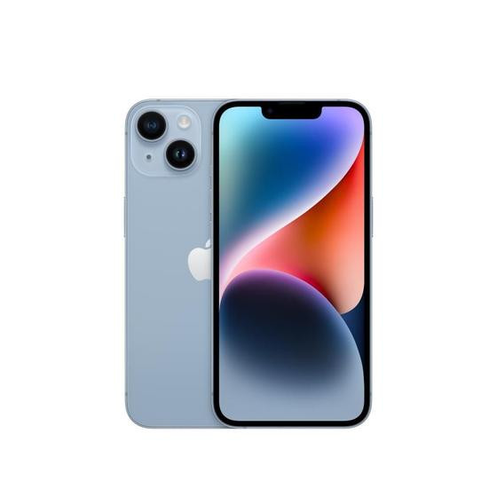 Usado: iPhone 14 256GB Azul Bom - bateria 70% - Trocafy - Apple