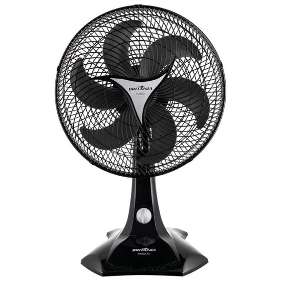 Ventilador Potente 30cm Britânia Protect 30 Potente 6 Pás 3 Velocidades 55W para Quarto e Sala 127 V