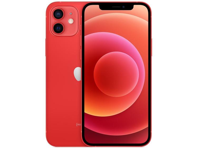 iPhone 12 Apple 256GB (PRODUCT)RED Tela 6,1” - Câm. Dupla 12MP iOS