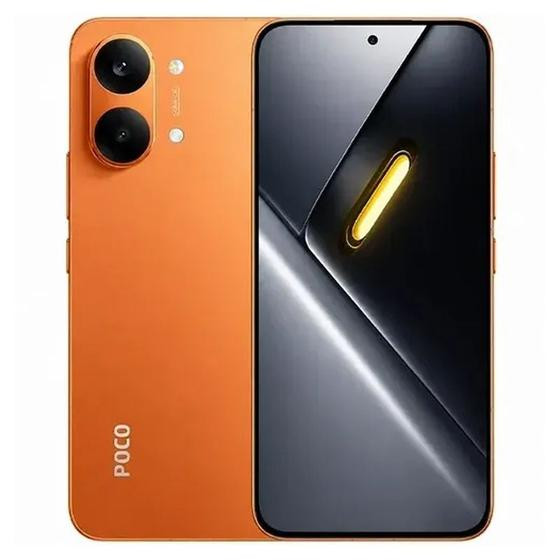Smartphone Celular Xiaomi POCO X8 Pro Maxx 512GB, 12GB RAM, Android 15 HyperOS, Tela 6,83 polegadas AMOLED 120Hz, Câmera 64 MP, NFC, Dual SIM, Laranja