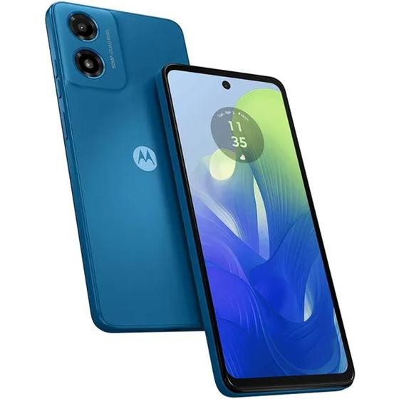 Smartphone Motorola Moto G04s 256GB 8GB RAM Tela 6.56 Dual Chip Azul
