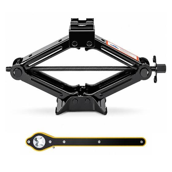Macaco Sanfona Automotivo 1,5 Tonelada, Mecânico, com Chave Catraca Universal, para Carro MS-3003 - Eden