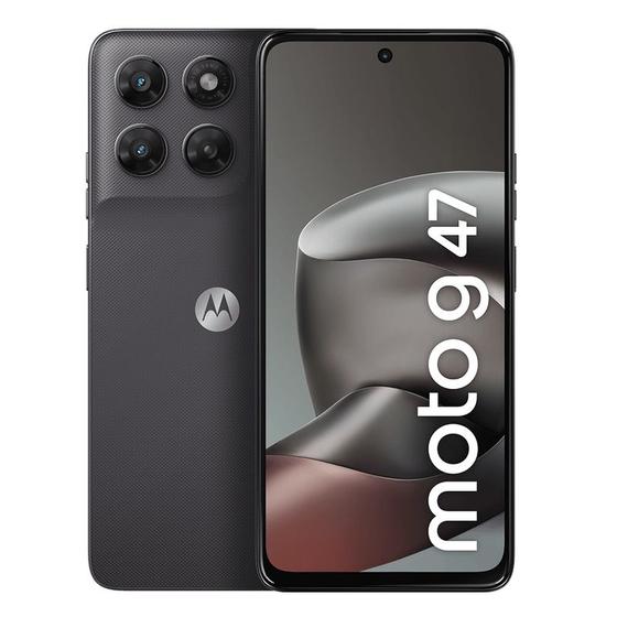 Smartphone Motorola Moto G47 5G 128GB - Grafite, 12GB (4GB RAM + 8GB RAM Boost), Câmera 50 MP e Tela 6,7"