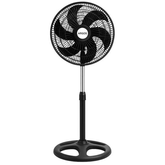 Ventilador de Coluna Argos Turbo 40cm 110V ou 220V 3 Velocidades, Altura Regulável, Oscilante e Silencioso 120W